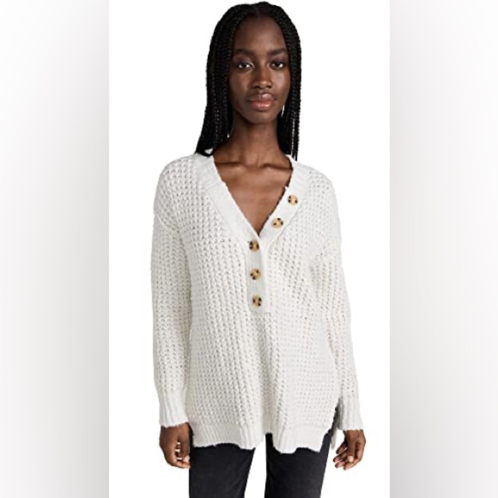 Free People Whistle Thermal Henley NWOT